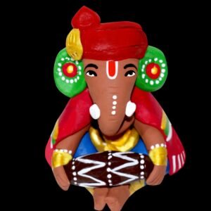 Sri Ganesh Dholak Vadhya - Terracotta