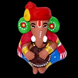 Sri Ganesh Drum Vadhya - Terracotta