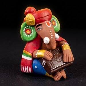 Terracota Sri Ganesh with Harmonium