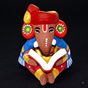 Terracota Sri Ganesh with book